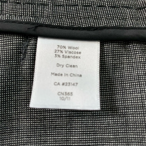 Talbots New With Tags Signature Wool Viscose Spandex Career Pants Gray Size 8 - Picture 10 of 12